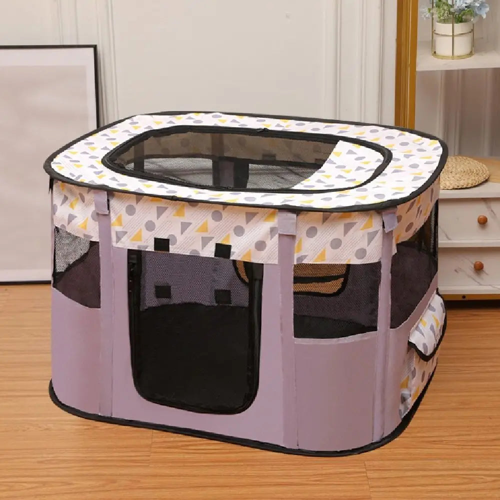Portable Pet Playpen Folding Cage for Cats Dogs