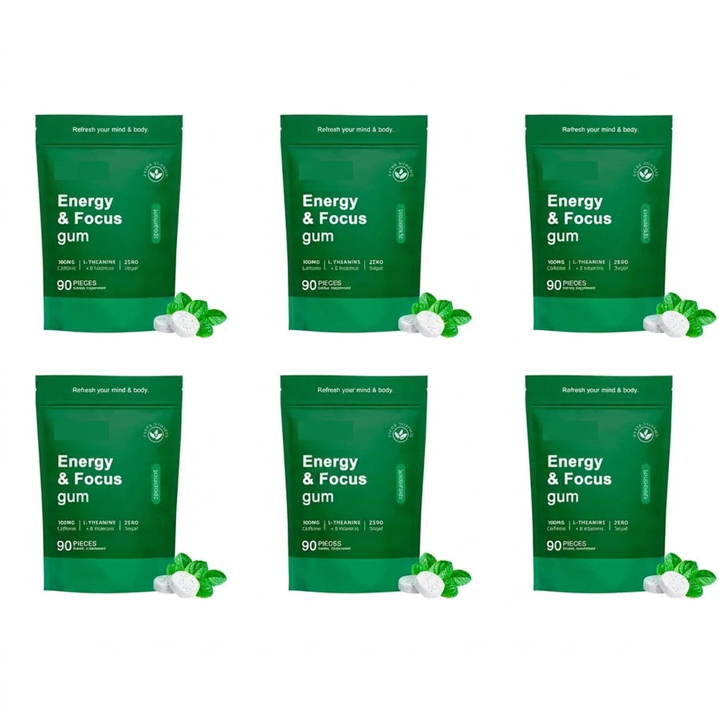 Energy and Focus Green Coffee Bean Caffeine L-Theanine Chewable Tablets