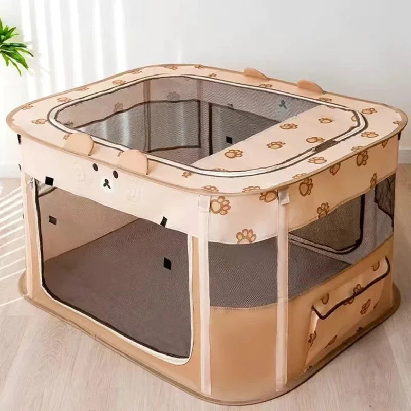 Folding Pet Delivery Room Tent Bed for Cats Dogs
