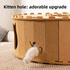 Multi-Hole Felt Cat Tunnel House Scratching Board