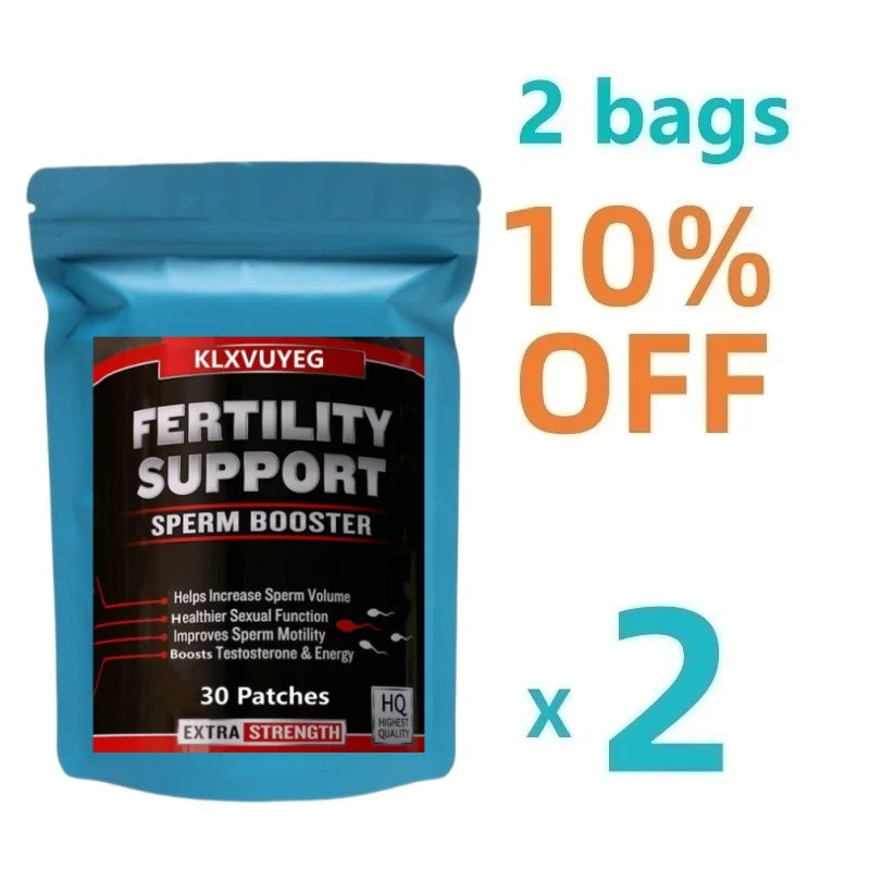 Male Fertility & Testosterone Support Dietary Supplement Patches