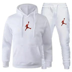 Men's Hooded Pullover and Jogger Pants Two-Piece Set