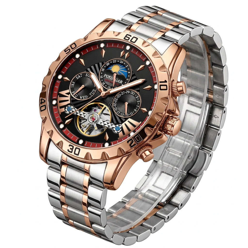 Men's Luxury Hollow Tourbillon Automatic Mechanical Watch
