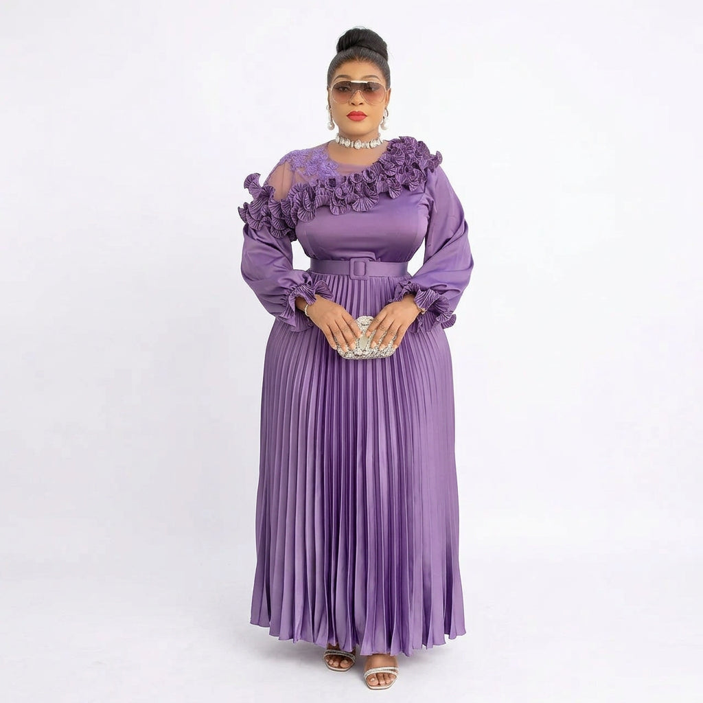 Women's Elegant Dashiki Ankara Long Maxi Dress