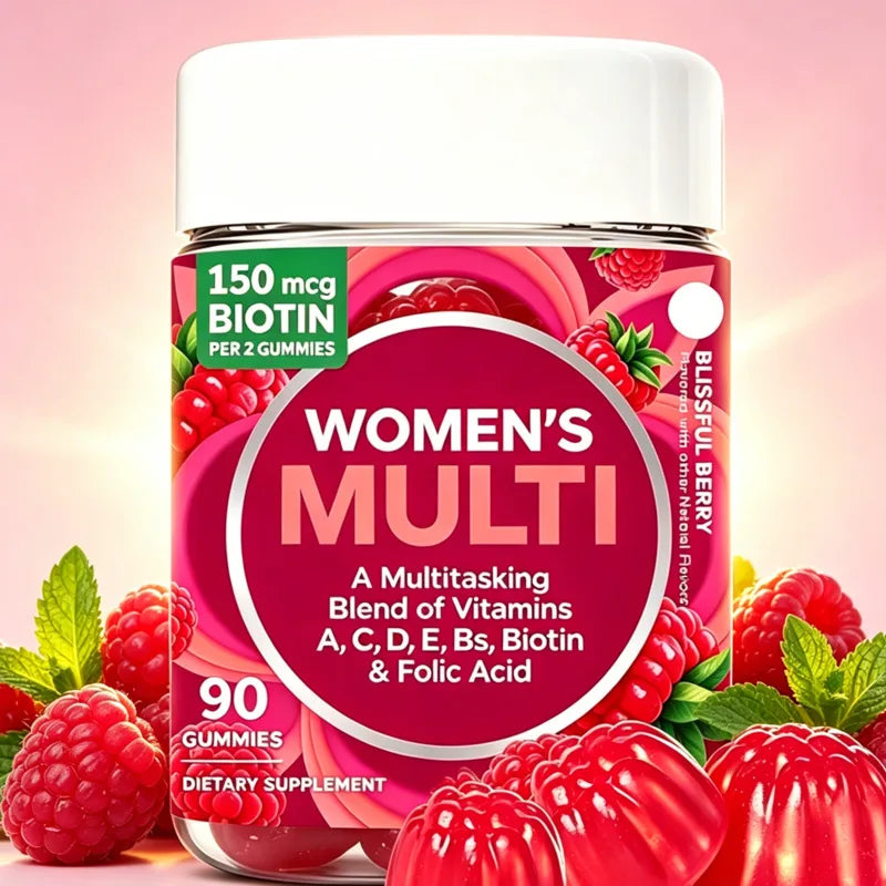 Women's Multivitamin Daily Support Dietary Supplement Gummies