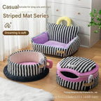 Striped Corduroy Pet Bed Set