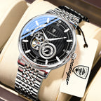 Men's Luxury Hollow Tourbillon Automatic Mechanical Watch