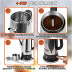 12-Cup 1000W Stainless Steel Electric Percolator Coffee Pot