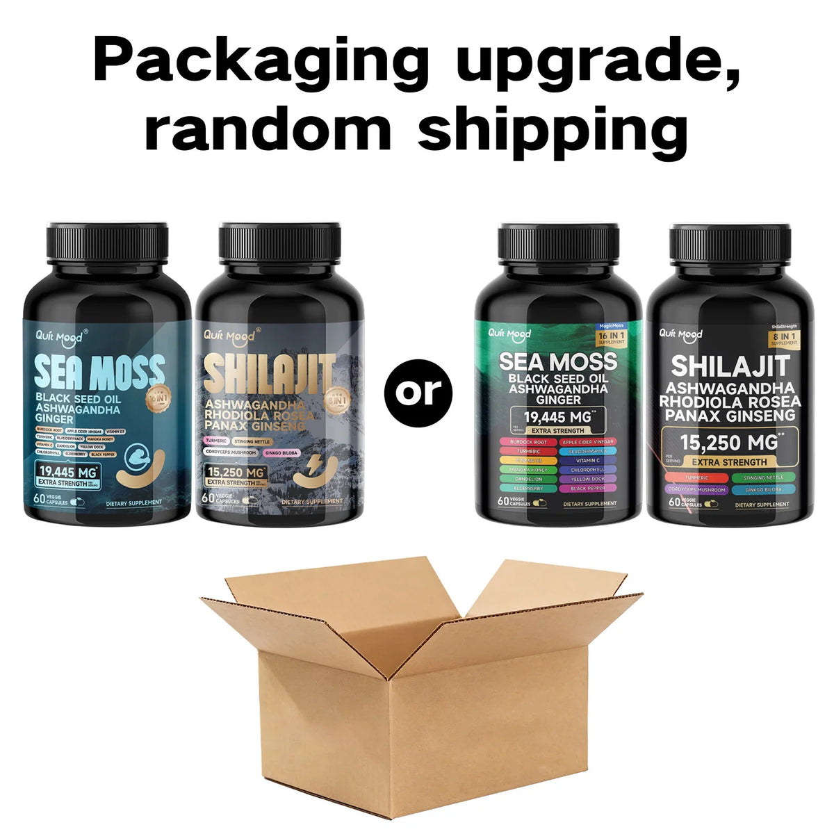 Sea Moss Shilajit Vitality Supplement Capsules