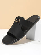 Men's Summer Metal Buckle Slip-On Flat Slippers