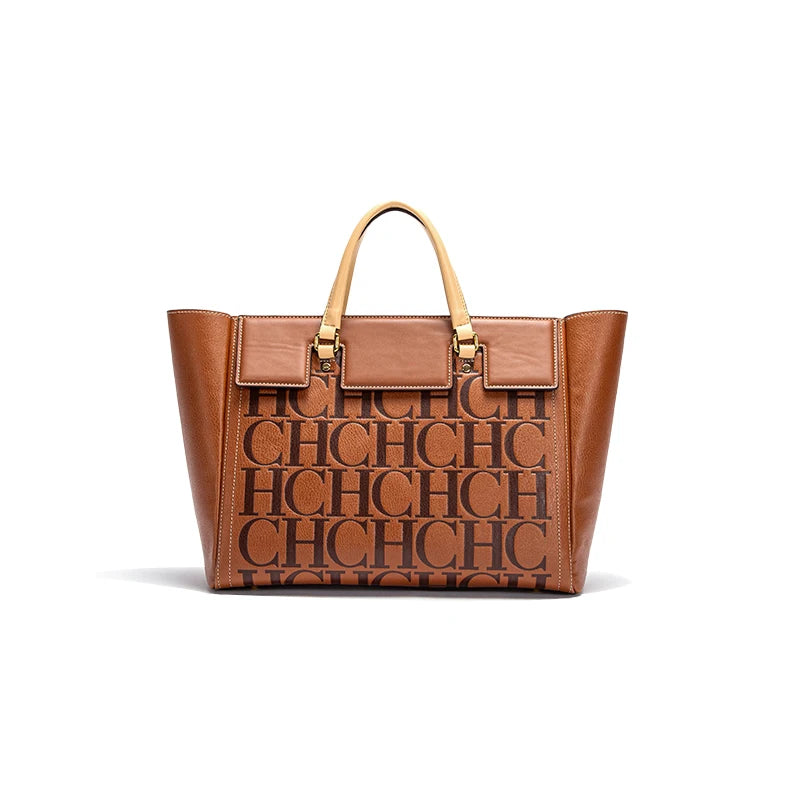 Women's Embossed Large Capacity Business Handbag