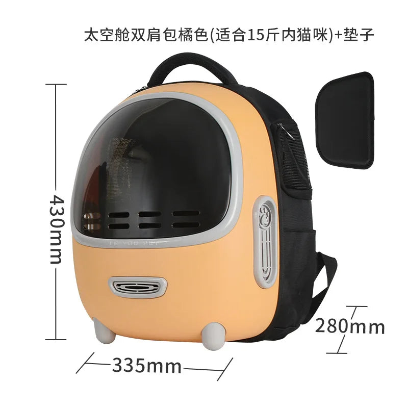 Breathable Space Capsule Pet Carrier Backpack for Cats Dogs