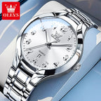 Men's Quartz Stainless Steel Watch with Calendar