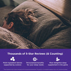 Melatonin and L-Theanine Sleep Support Dietary Supplement Gummies