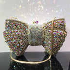 Women's Luxury Rhinestone Bow Wedding Evening Clutch Bag