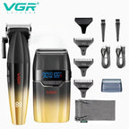 Men Professional Cordless Hair Clipper Rechargeable Trimmer Set