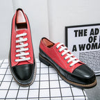 Men's Casual Lace-Up Platform Oxford Loafers