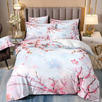 Japanese Ukiyo-e Wave Print Duvet Cover Set