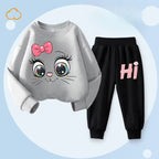 Girls' Long Sleeve Hoodie and Pants 2-Piece Set