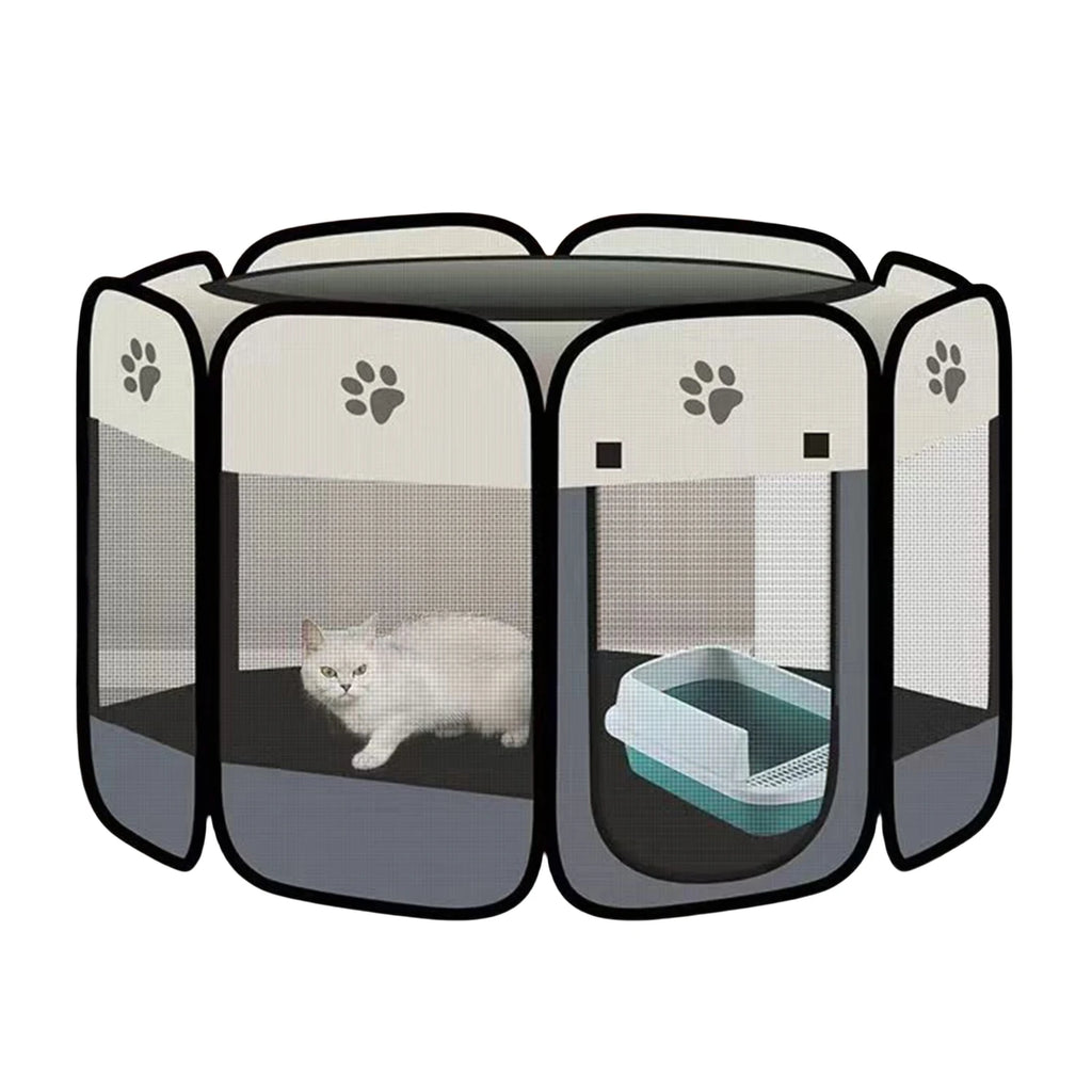 Foldable Oxford Cloth Pet Tent Playpen for Cats Dogs