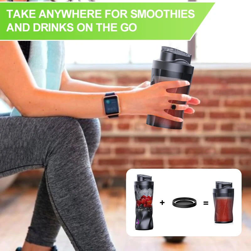Multifunctional Portable Electric Fruit Juicer and Smoothie Blender