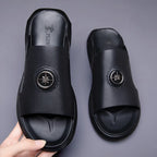 Men's Luxury Roman Leather Slip-On Sandals