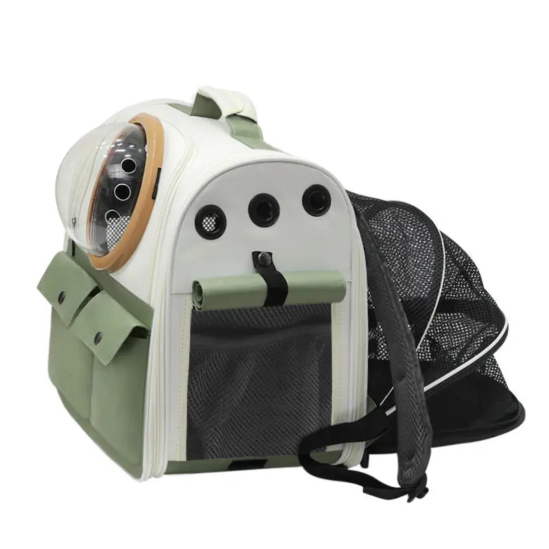Expandable Capsule Pet Carrier Backpack for Cats Dogs
