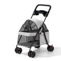 Foldable Breathable Mesh Pet Stroller for Cats Dogs