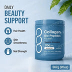 Collagen Peptides Powder Hydrolyzed Protein Unflavored 20 oz