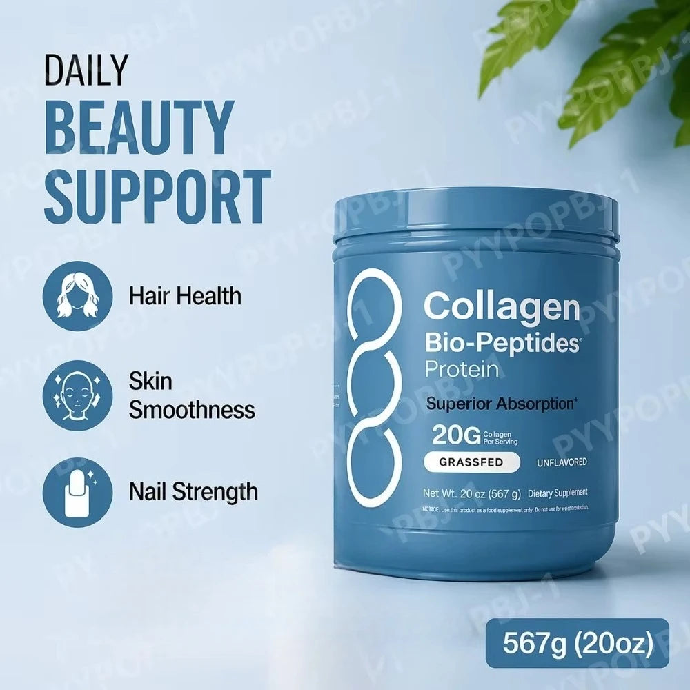 Collagen Peptides Powder Hydrolyzed Protein Unflavored 20 oz