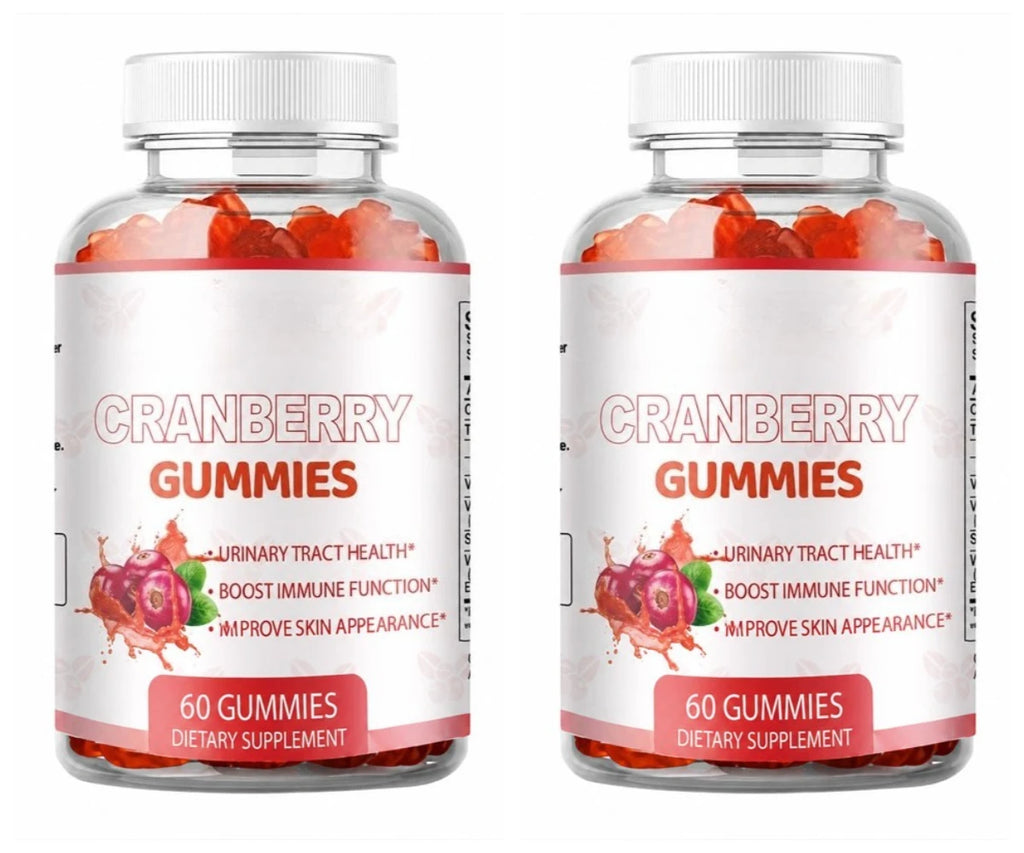 Cranberry Urinary Tract Health Support Dietary Supplement Gummies