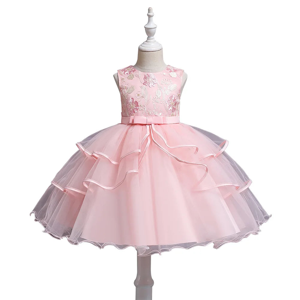 Flower Girl Tulle Lace Princess Dress