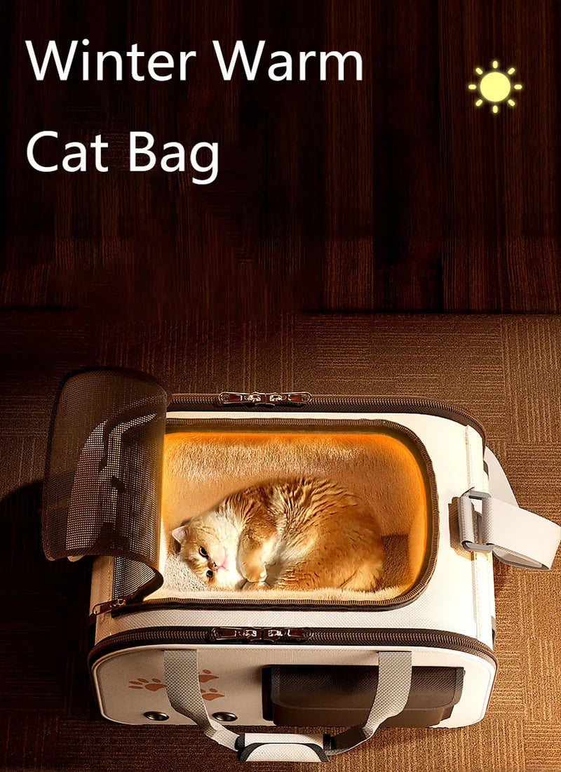 Breathable Foldable Shoulder Carrier Bag for Cats Dogs