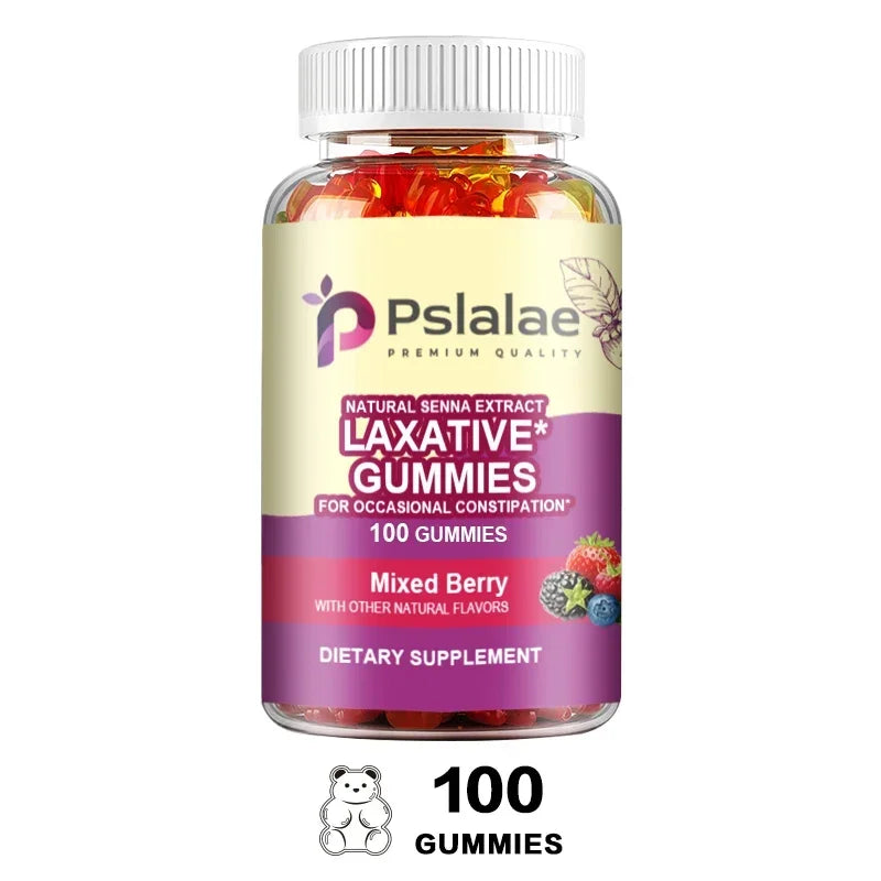 Senna Leaf Laxative Constipation Support Dietary Supplement Gummies