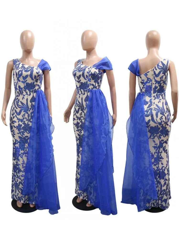 Women's African Traditional Kaftan Dashiki Maxi Dress