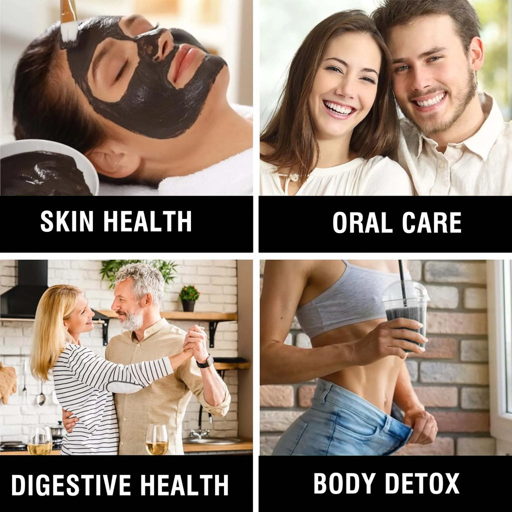 Activated Charcoal Capsules Digestive Bloating Relief