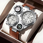 Men's Luxury Business Leather Quartz Wristwatch
