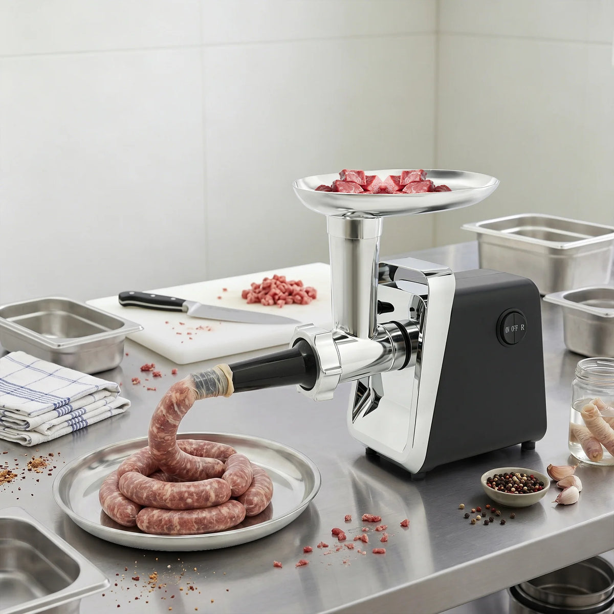 Electric Meat Grinder and Sausage Maker 250W