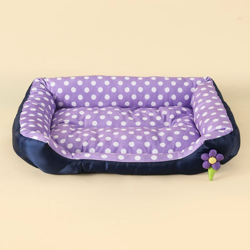 Soft Square Dog Sofa Warm Washable Pet Bed