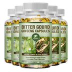 Bitter Gourd & Ginseng Blood Sugar Metabolic Support Dietary Supplement Capsules