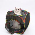 Foldable Mesh Cat Tent Cube Play House