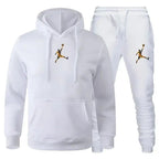 Men's Hooded Pullover and Jogger Pants Two-Piece Set