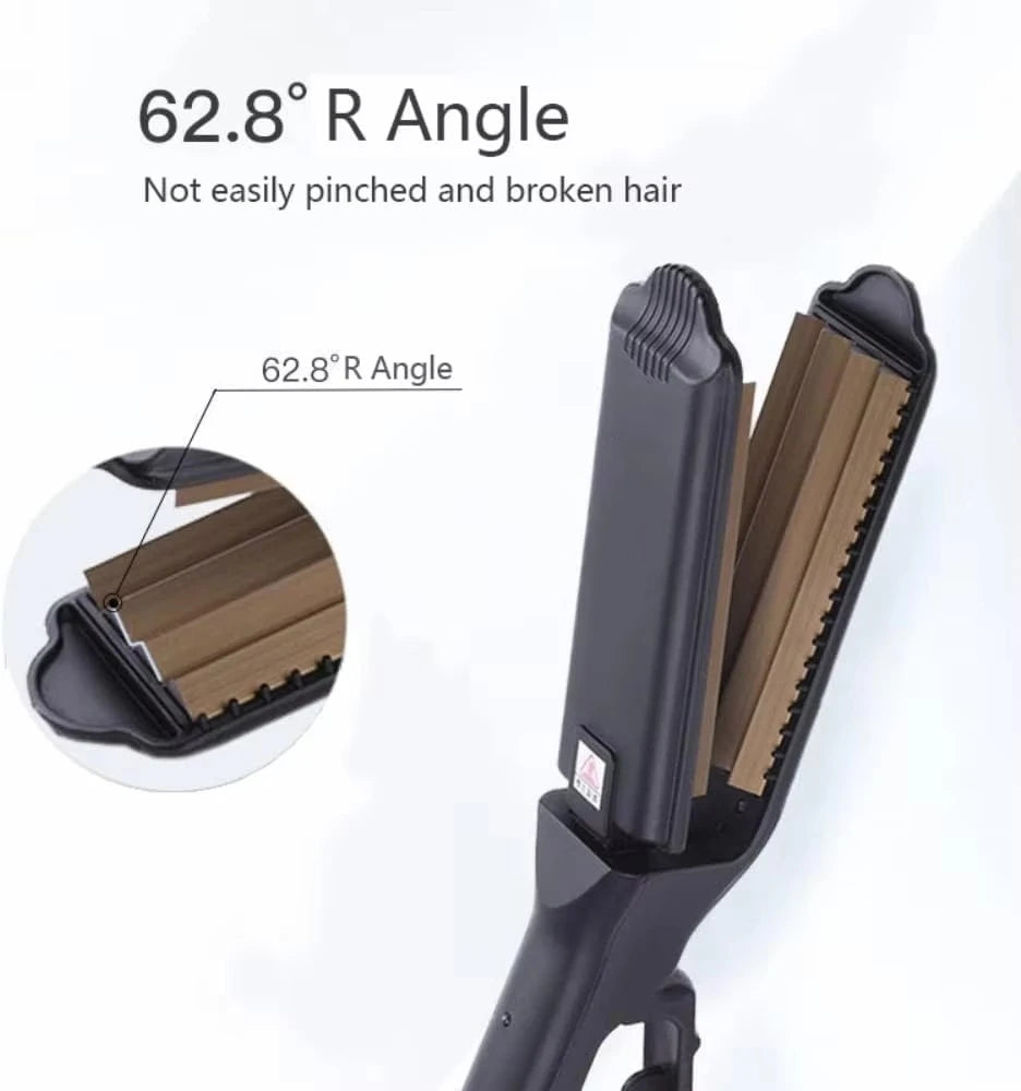6 Teeth Anti-Static Ceramic Hair Crimping Iron 55W