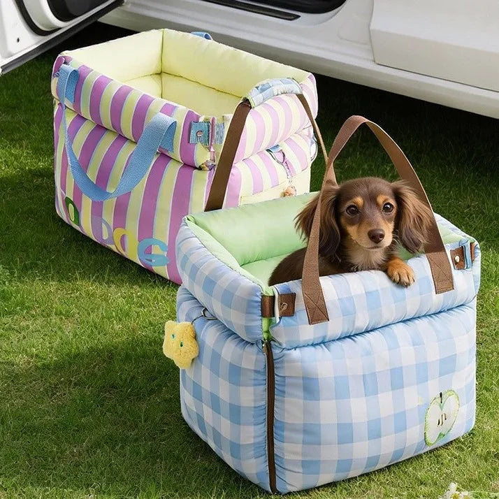 Portable Pet Car Seat Travel Carrier Bag for Dogs Cats