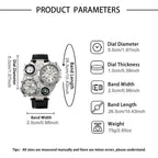 Men's Luxury Business Leather Quartz Wristwatch