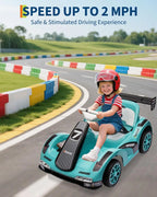 Kids 6V Electric Drift Go Kart Ride-On Toy with Remote Control