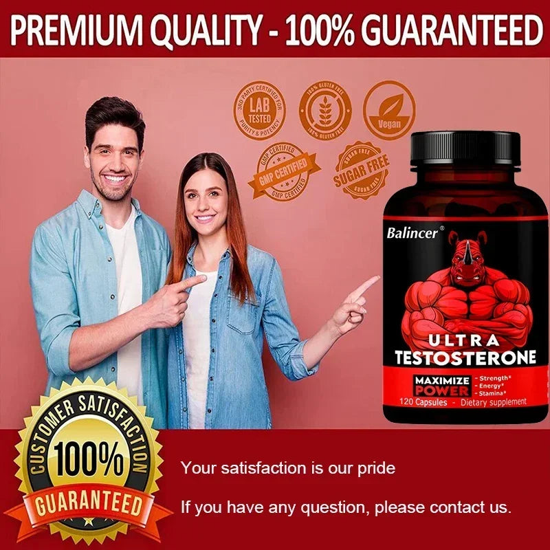 Tribulus Terrestris Men Energy Support Dietary Supplement Capsules