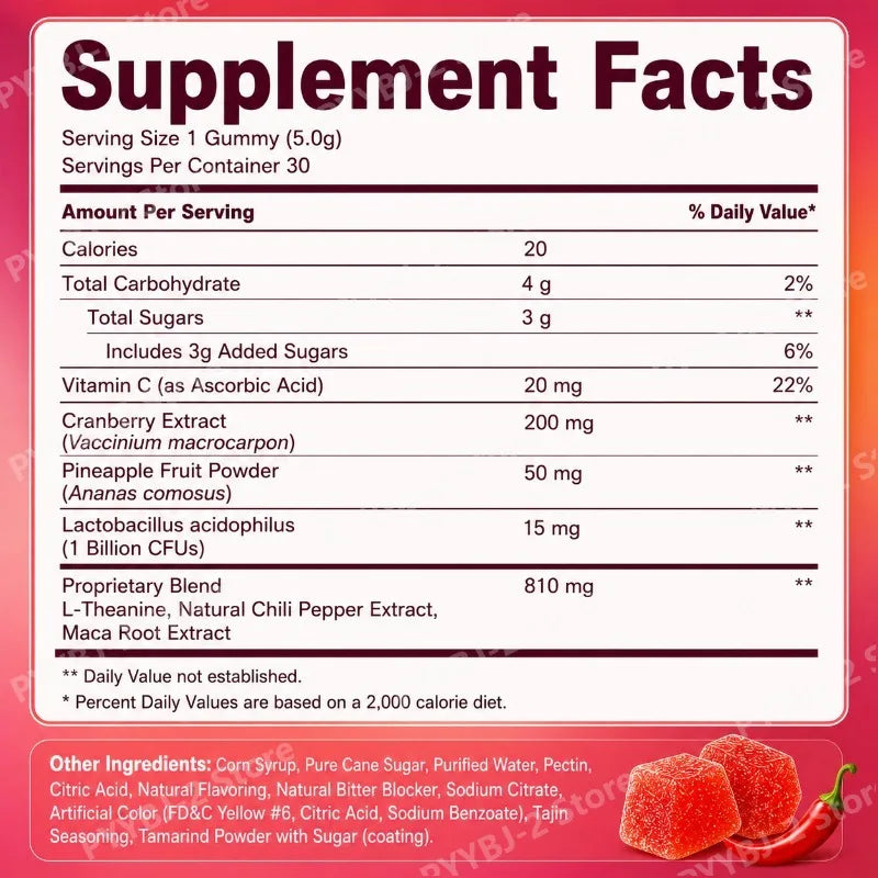 Spicy Gummies for Women Hormonal Balance Intimate Wellness