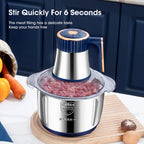 Electric 5-Speed Meat Grinder and Food Processor 5.3 qt 500W