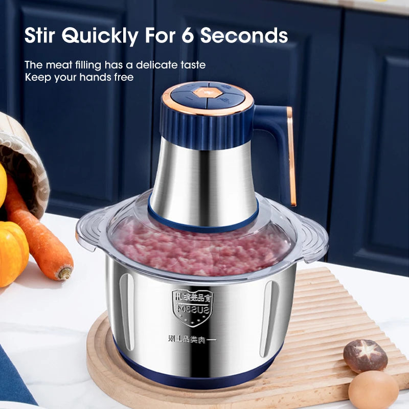 Electric 5-Speed Meat Grinder and Food Processor 5.3 qt 500W